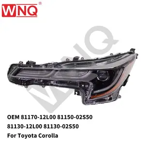 WNQ OEM 81170-12L00 81150-02S50 81130-12L00 81130-02S50 Sistemas de iluminação automática Halogênio e faróis Xenon para Toyota Corolla
