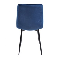Vente en gros de meubles de maison de luxe, bon marché, tissu velours, chaises de salle à manger modernes