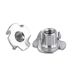 Tuerca en T para Muebles, 1/4"-20, Tuerca en T de Acero Inoxidable 304 de 4 Puntas para Madera, Agarres de Escalada, Muebles - Product Image 6