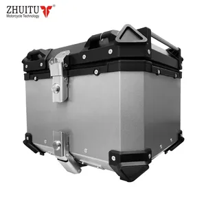 Aluminium Box Motorcycle Aluminium Top Delivery Box For Motorcycle 45L Waterproof Tai Box For Motorcycle