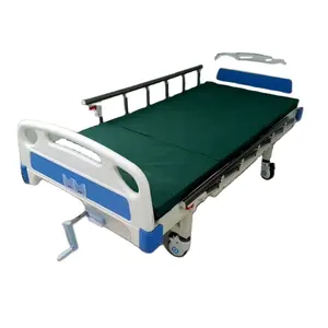 Hot New Simple Design ABS Head Economy Cheap Manual 2 Crank Best Clinic Electric Comfortable Furniture Medical Hospital Beds