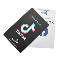 Individuell Bedruckte PVC RFID Bewertungskarte Acryl-Schild QR-Code NFC Google Bewertungsständer Ntag213 215 216 Chip NFC Visitenkarte