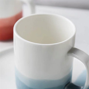 Fancy ombre di disegno di prodotti per la casa tazza di tè set decorazione di cerimonia nuziale uso quotidiano articolo personalizzata in ceramica tazza di caffè - Product Image 2