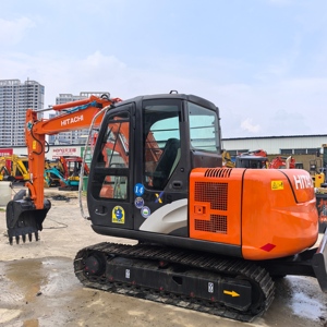 Excavadora compacta de cola corta Hitachi zx65 de 6 toneladas, excavadora pequeña para trabajos urbanos y de servicios públicos. - Product Image 2