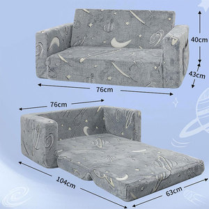 Children's Beanbag Chair Single Person <b>Sofa</b> With Blanket Soft Fabric Recliner For <b>Kids</b> Bedroom Use - Product Image 2