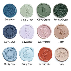 Servicio de Diseño Gratuito, Pegatinas de <span class=keywords><strong>Sello</strong></span> de Cera con Logotipo 3D Duraderas, 500 Unidades, Etiquetas Personalizadas para Boda con <span class=keywords><strong>Iniciales</strong></span>, Etiquetas para Embalaje Artesanal, Sobres y Tarjetas - Product Image 4