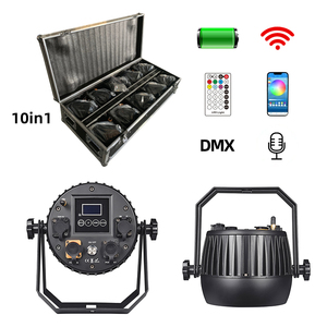 Dj set cahaya profesional luar ruangan 6X18W Rgbwauv WIFI nirkabel Dmx512 kontrol <span class=keywords><strong>LED</strong></span> par dapat panggung cahaya baterai par <span class=keywords><strong>led</strong></span> - Product Image 3