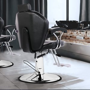 Sillón <span class=keywords><strong>de</strong></span> Peluquería Hidráulico con Elevación e Inclinación, Silla <span class=keywords><strong>de</strong></span> Estilismo Giratoria <span class=keywords><strong>de</strong></span> 360 Grados, Muebles <span class=keywords><strong>de</strong></span> Salón <span class=keywords><strong>de</strong></span> Estilo Moderno - Product Image 2