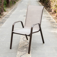 Chaise de jardin moderne en alliage d'aluminium empilable pour café, bistrot, terrasse - Vente en gros
