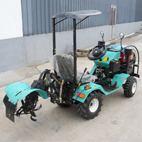 Traktor Roda Mini 15HP-25HP Laris Manis, Traktor Pengolah Tanah Berpendingin Air, Traktor Pertanian untuk Panen Padi, Dijual