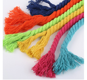 Cordon macramé tressé personnalisé de 2cm à trois brins corde 100% coton torsadée de 20mm avec <span class=keywords><strong>lacets</strong></span> de chaussures de style sport dans un sac à <span class=keywords><strong>lacets</strong></span> - Product Image 6