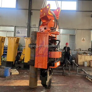 PC200 PC220 <span class=keywords><strong>PC300</strong></span> 굴삭기 유압 진동 해머 수평 파일 드라이버 - Product Image 4