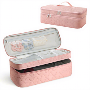 Sac de rangement pour sèche-cheveux et fer à boucler Dyson OEM/ODM, sac de voyage portable double couche grande capacité pour cosmétiques, faible MOQ - Product Image 1