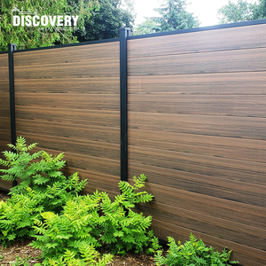 Vườn Sân sau ngoài trời WPC hàng rào Bảng điều chỉnh 6ftx8ft riêng tư sàng lọc nhôm hàng rào tấm WPC riêng tư hàng rào và cổng Bộ dụng cụ - Product Image 5