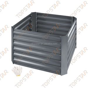 OEM & ODM Jumbo Size <span class=keywords><strong>in</strong></span> acciaio zincato <span class=keywords><strong>ferro</strong></span> letto da giardino rialzato scatola <span class=keywords><strong>fioriera</strong></span> per giardini all'aperto vasi di fiori e fioriere - Product Image 6