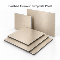 Panneau composite en aluminium brossé argenté de 4 mm 4x8 pieds pour la fourniture en gros de panneaux muraux