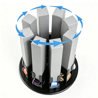 Support à capsules de café Nespresso et Dolce Gusto en métal robuste, rotatif, pour comptoir