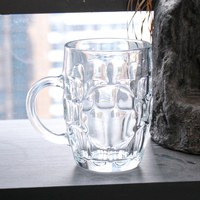 Verre à boire avec poignée, design personnalisé, logo couleur, bière, vin, jus, lait, whisky, bar, fête, mariage, maison