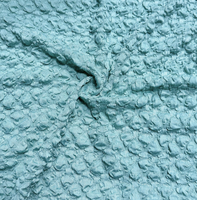 Tissu en maille jacquard 3D à bulles, tissu texturé à bulles élastique, multicolores en stock pour vêtements féminins, vente en gros