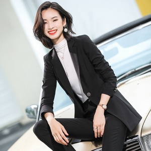 <span class=keywords><strong>Blazer</strong></span> de costume uni pour femme, style britannique de luxe, coupe ajustée, mi-longueur, à bouton unique, anti-plis, vente en gros - Product Image 4