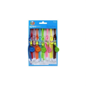 Portachiavi con cordino a forma di faccina sorridente, cordino colorato per chiavi e borse, 600 pezzi per scatola - Product Image 2