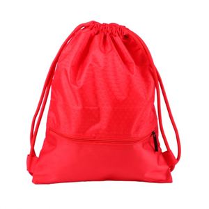 Durable Custom Logo Printed <b>Waterproof</b> Sport Polyester <b>Drawstring</b> <b>Bag</b> Zipper <b>Bag</b> for Outdoor Events - Product Image 2