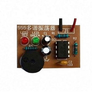 555 <strong>multivibrator</strong> kit NE555 astable <strong>circuit</strong> double flashing electronic DIY - Product Image 1
