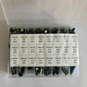 335 Piezas, 24 Tipos de Condensadores Electrolíticos de Aluminio, 10 F a 1000 F, Paquete Mixto, de Alta Frecuencia, 400 V, en Caja, Origen China - Product Image 2