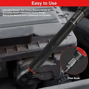 New Torque Wrench 1/2 Inch 20-230 Nm  Dual-Direction Adjustable Wheel 72 Tooth Drive Click Torque Wrench
