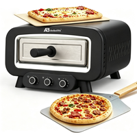 Four à pizza professionnel ANBOLIFE OEM 14 |   16 pierres rotatives, système à double brûleur breveté, pizzas en 5 minutes, nettoyage facile