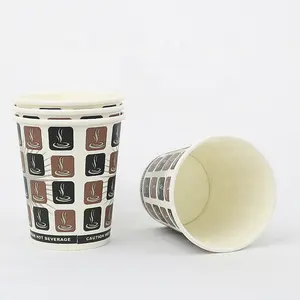 Direct Manufacturer High Quality Best Selling 100% Recyclable 210 ml Paper Coffee Cups With Polietilen Inner