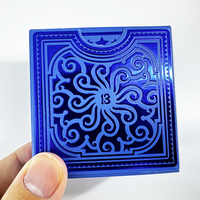 Cartes à jouer de poker en PVC de haute qualité, logo personnalisé RFID, souvenir pour enfants, 100% plastique, jeu de poker EPT