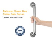 Poignée de douche en acier inoxydable, barre d'appui de sécurité pour salle de bain, pour personnes âgées, handicapées