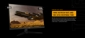 Kualitas Baik AS-US Fast IPS 2560x1440 TUF Gaming VG27AQL3A 350cd/ ㎡   Monitor 180Hz 1000:1 1ms(GTG) dengan Speaker - Product Image 5