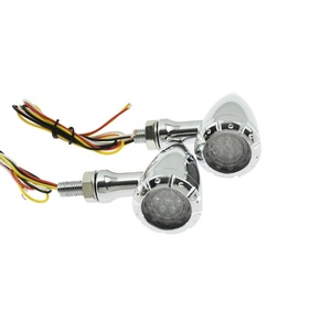 Clignotants LED pour moto, feux de freinage, feux clignotants, lampe indicatrice 12V pour Harley <span class=keywords><strong>Chopper</strong></span> Bobber Cafe Racer Dyna Softail - Product Image 3
