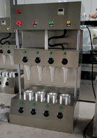 Machine industrielle de fabrication de cornets comestibles pour pizza, bonbons, chocolat, glaces, gaufres et tasses à café, taille personnalisable