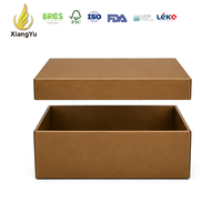 Boîte d'emballage personnalisée imperméable enduite de cire pour la distribution de produits de la mer congelés, logistique de stockage frigorifique