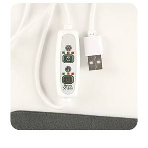 Coussin chauffant électrique pour la taille, réutilisable, alimenté par USB, 5V, 7W, gris, JC9990 - Product Image 3