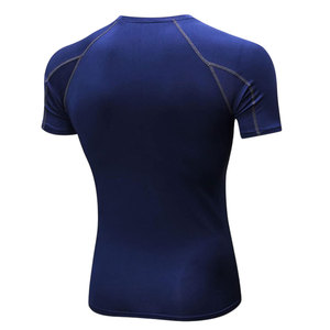 Latest Style Men's Rash Guard Lightweight Compression Shirts Elastic Quick Drying <b>Running</b> Fitness Short Sleeve Compression Shirt - Product Image 2