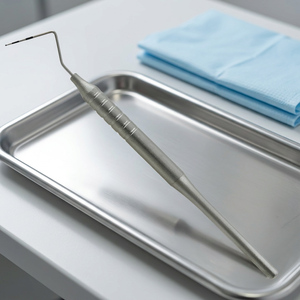 Sonda Exploradora Dental Manual de Acero Inoxidable, Instrumento de Examen Oral Plateado, Herramienta de Diagnóstico Clínico ELEGANT KENTT - Product Image 3