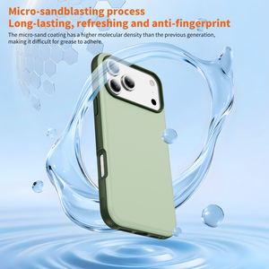 Coque de téléphone mate premium douce pour la peau pour iPhone 17 16 15 14 Series, double couleur, protection anti-chute avec bord antidérapant - Product Image 5