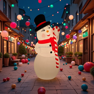 Christmas Snowman Ornaments Plastic Christmas Snowman Statues Creative Home and <b>Holiday</b> Decorations - Product Image 6
