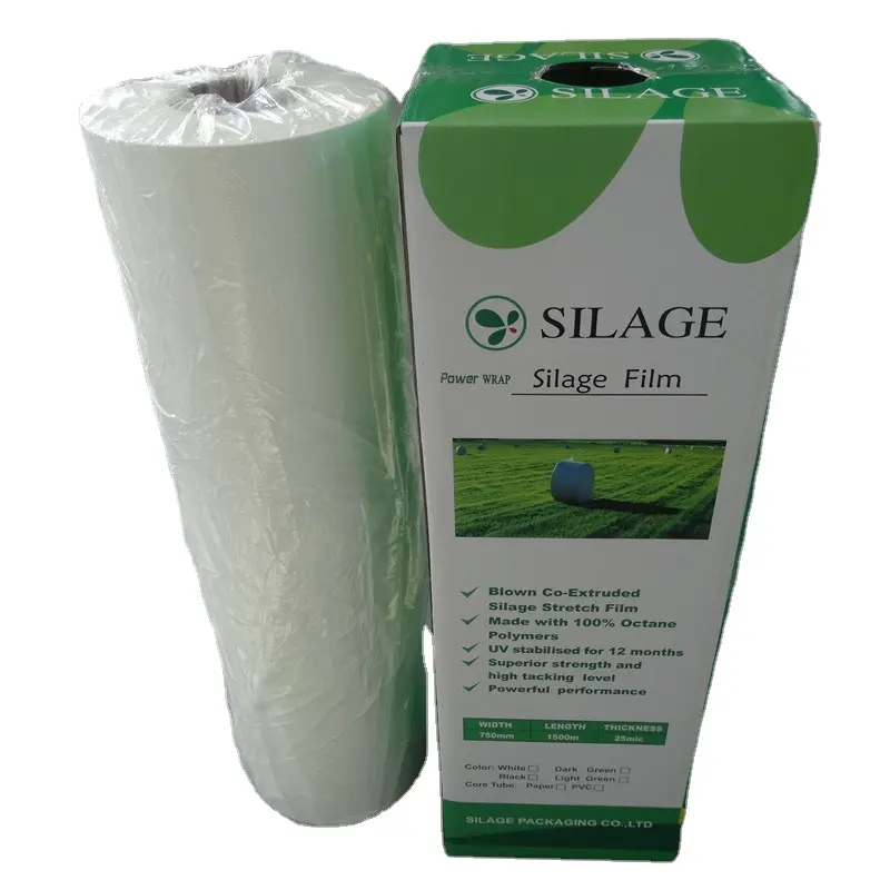 Chất lượng cao 20/30 inch đùn Silage phim nhựa Bale lưu trữ bọc cuộn kháng thủng cho nông nghiệp sử dụng