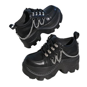 Zapatos de Mujer Modernos Estilo Mary Jane con Plataforma y Tacón Alto para Invierno, Talla Grande, de Cuero PU con Hebilla - Product Image 6