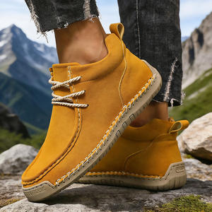 Botas para hombre más vendidas, zapatos de primavera y otoño para hombre, zapatos casuales de suela blanda antideslizantes, botas antideslizantes para exteriores cosidas a mano - Product Image 5