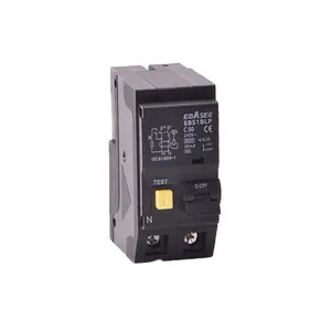 2 3 4 Pole Plug-in Type Electrical Black Micro Mini Circuit Breaker