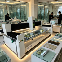 Centre d'usinage CNC 5 axes pour le meulage, le perçage, le fraisage et le polissage des bords de verre, pour le traitement du verre de forme irrégulière 2515