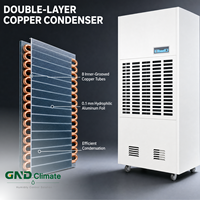 Nouveau déshumidificateur d'air industriel électrique YS-8.8S de 8,8 kg/h avec conception mobile pour entrepôts et serres de 200 à 300 m²