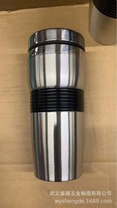 Stainless Steel Tumbler Double Wall Vacuum <b>Insulated</b> Travel <b>Mug</b> Minimalist Design with Silicone Sleeve - Product Image 4