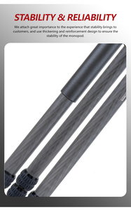 Trépied en fibre de carbone DMIDITIR DM324C à quatre sections, support de prise de <span class=keywords><strong>vue</strong></span> flexible pour la chasse et la photographie - Product Image 6